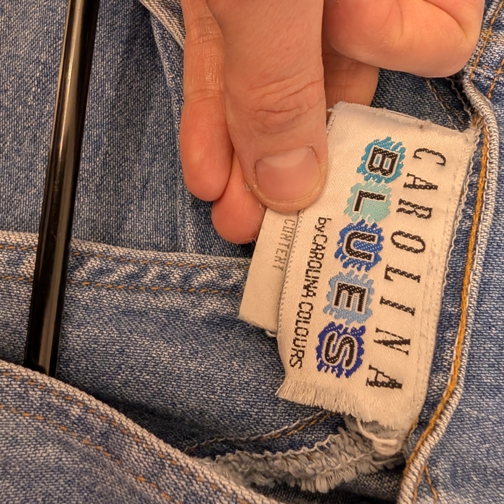 Carolina Blues Vintage Denim Button-Down Dress Size 7/8 100%cotton - Picture 8 of 9